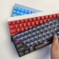 104+28 PC Transparent Backlit Doubleshot Full Keycaps Set OEM Profile Top Legend for Cherry MX Mechanical Gaming Keyboard